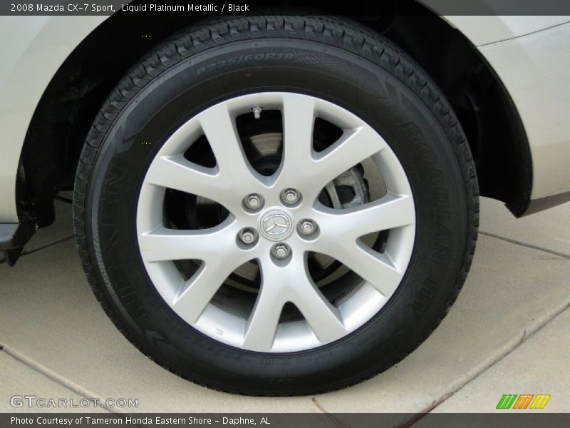 Liquid Platinum Metallic / Black 2008 Mazda CX-7 Sport