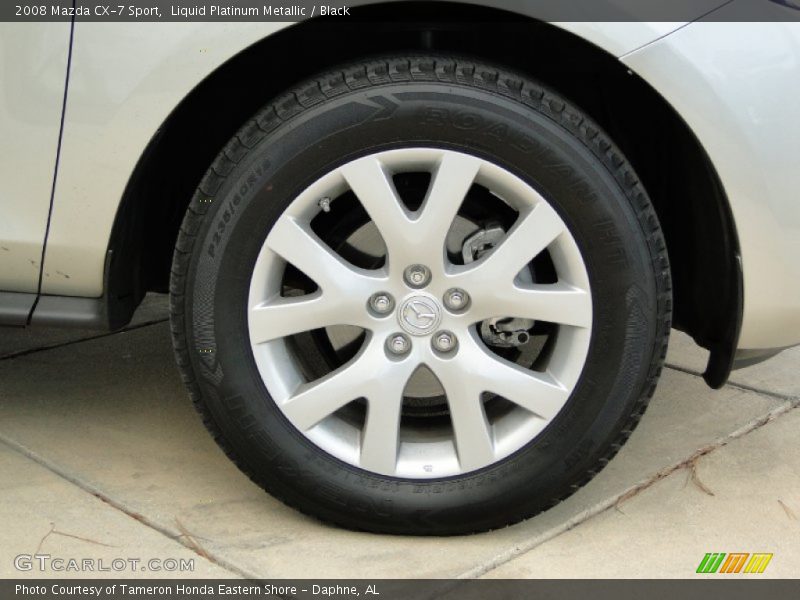 Liquid Platinum Metallic / Black 2008 Mazda CX-7 Sport