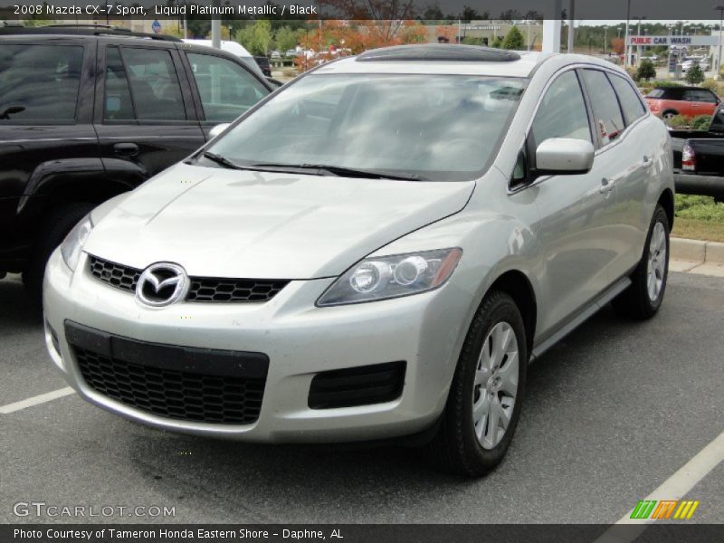 Liquid Platinum Metallic / Black 2008 Mazda CX-7 Sport