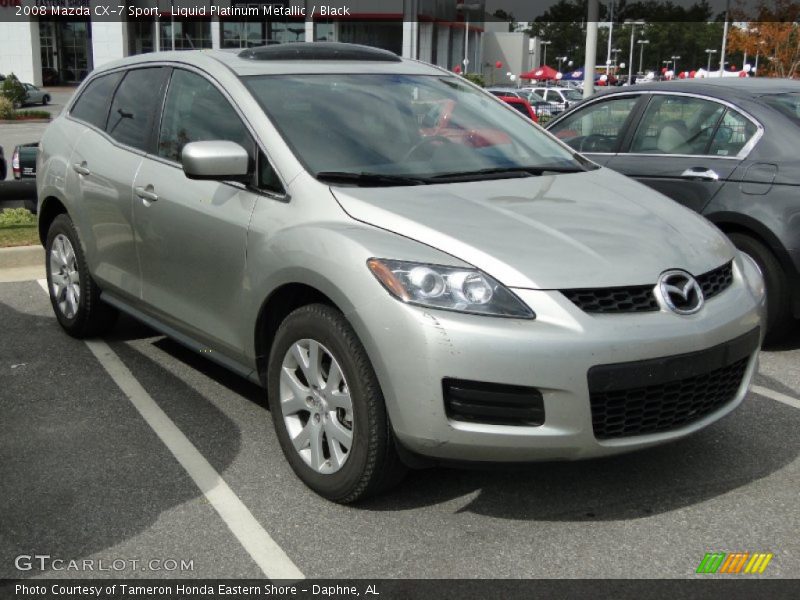 Liquid Platinum Metallic / Black 2008 Mazda CX-7 Sport