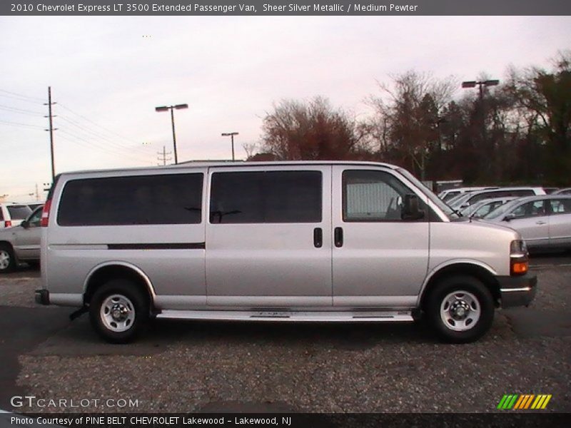  2010 Express LT 3500 Extended Passenger Van Sheer Silver Metallic