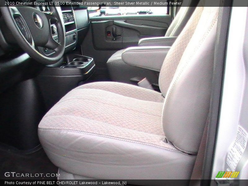Sheer Silver Metallic / Medium Pewter 2010 Chevrolet Express LT 3500 Extended Passenger Van
