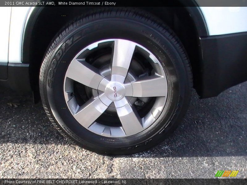 White Diamond Tintcoat / Ebony 2011 GMC Acadia SLT AWD
