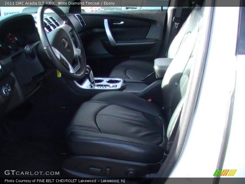 White Diamond Tintcoat / Ebony 2011 GMC Acadia SLT AWD