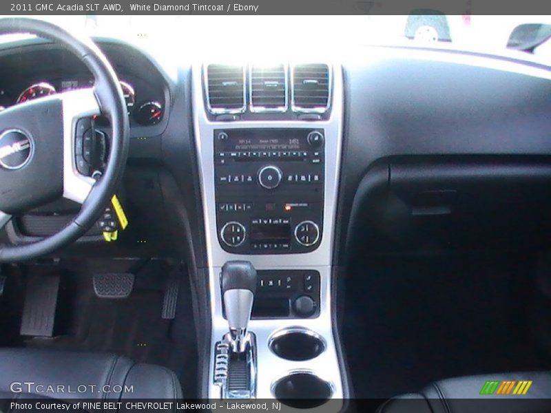 White Diamond Tintcoat / Ebony 2011 GMC Acadia SLT AWD