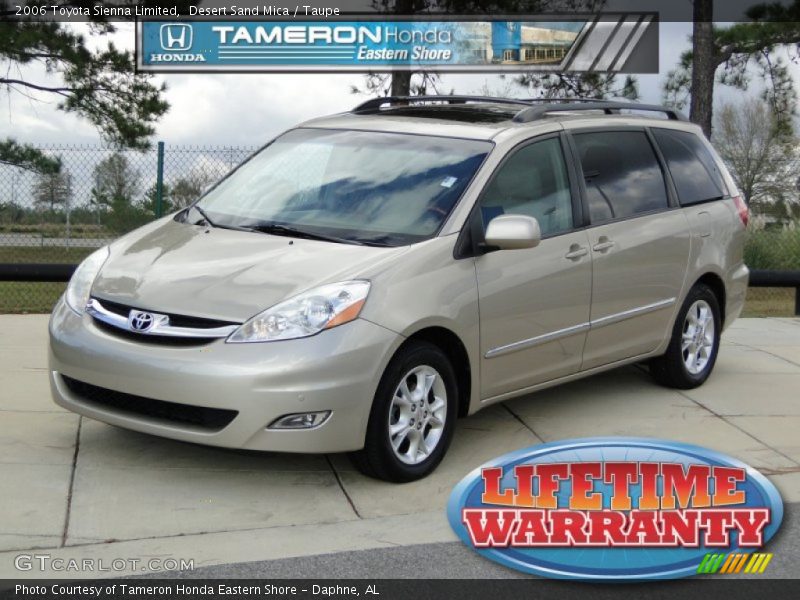Desert Sand Mica / Taupe 2006 Toyota Sienna Limited