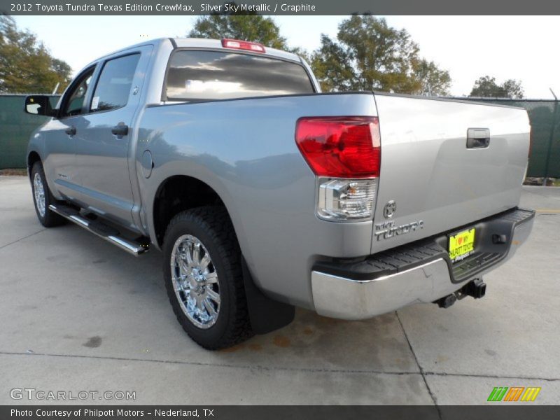 Silver Sky Metallic / Graphite 2012 Toyota Tundra Texas Edition CrewMax