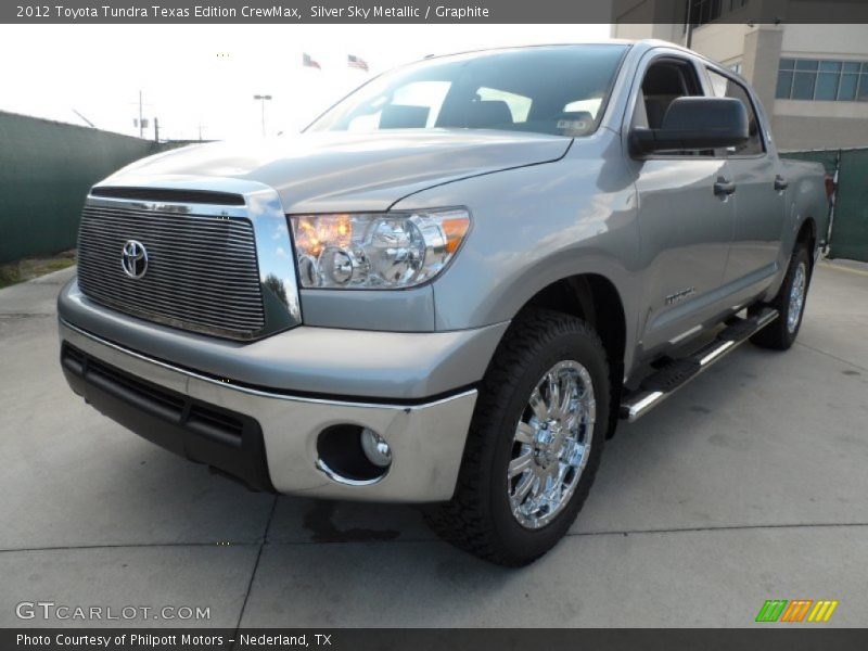 Silver Sky Metallic / Graphite 2012 Toyota Tundra Texas Edition CrewMax
