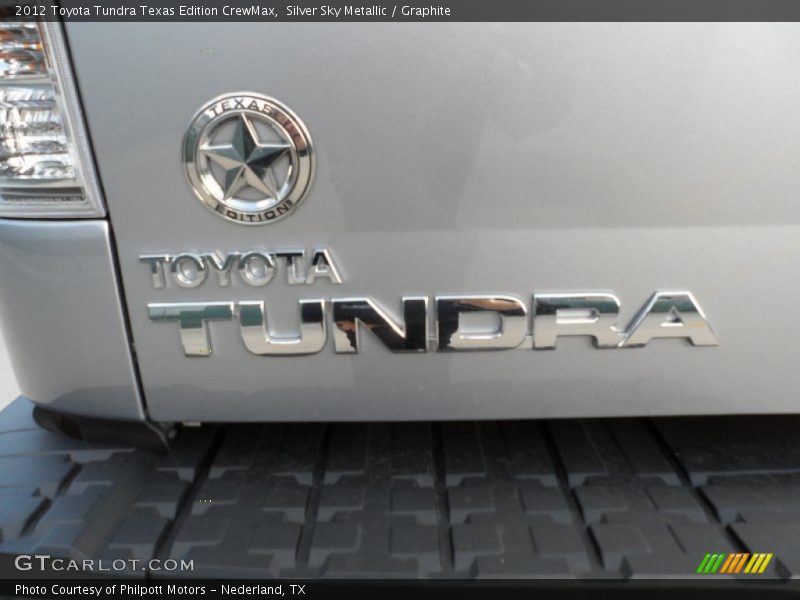 Texas Edition Badge - 2012 Toyota Tundra Texas Edition CrewMax