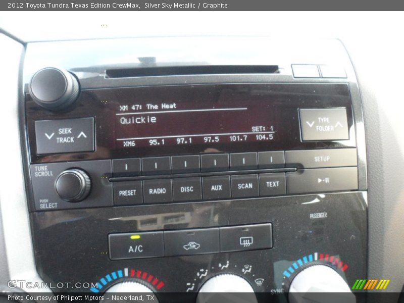 Silver Sky Metallic / Graphite 2012 Toyota Tundra Texas Edition CrewMax