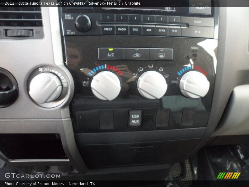 Silver Sky Metallic / Graphite 2012 Toyota Tundra Texas Edition CrewMax