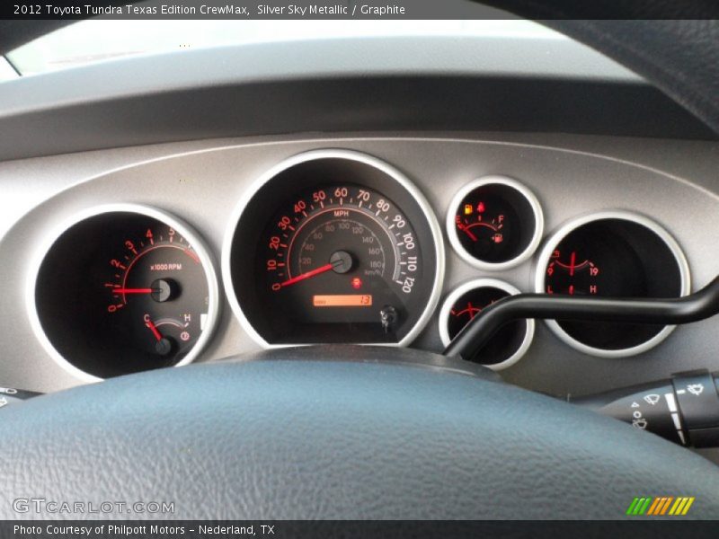 Silver Sky Metallic / Graphite 2012 Toyota Tundra Texas Edition CrewMax