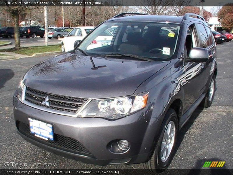 Graphite Gray Pearl / Black 2009 Mitsubishi Outlander ES