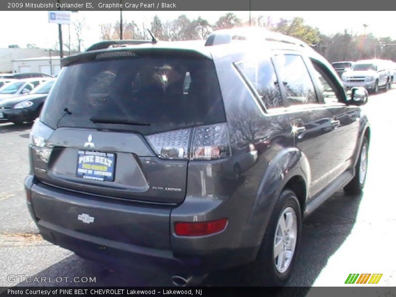 Graphite Gray Pearl / Black 2009 Mitsubishi Outlander ES