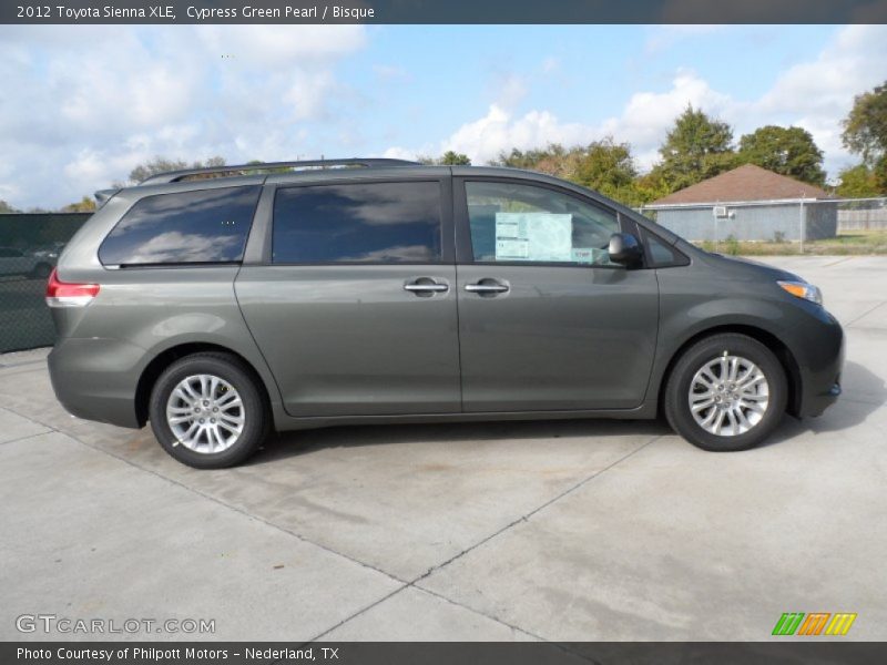 Cypress Green Pearl / Bisque 2012 Toyota Sienna XLE