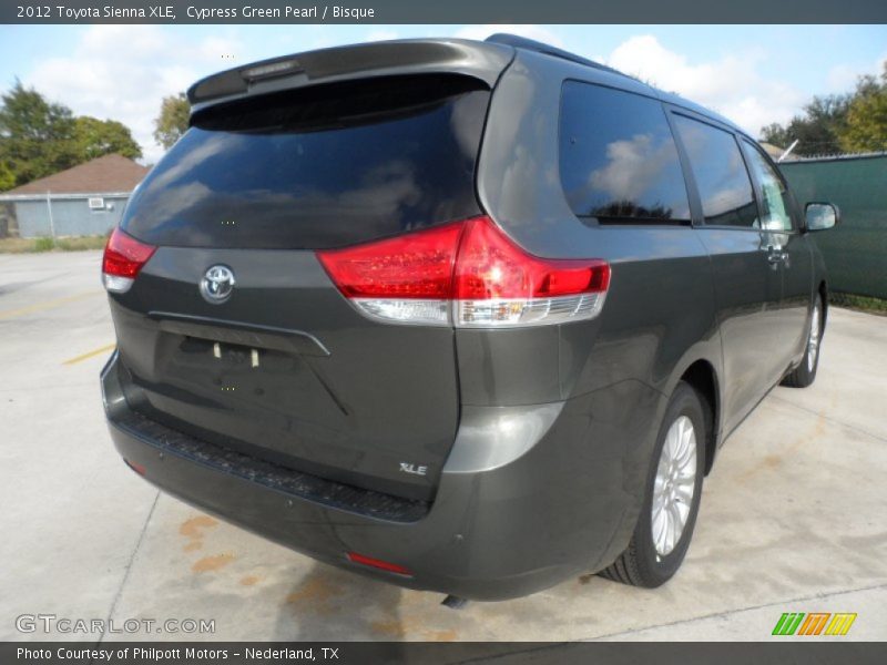 Cypress Green Pearl / Bisque 2012 Toyota Sienna XLE
