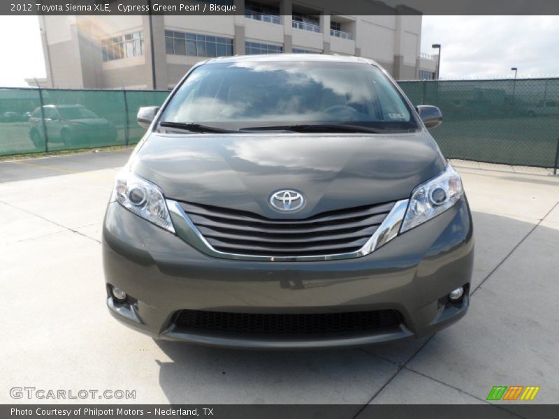 Cypress Green Pearl / Bisque 2012 Toyota Sienna XLE