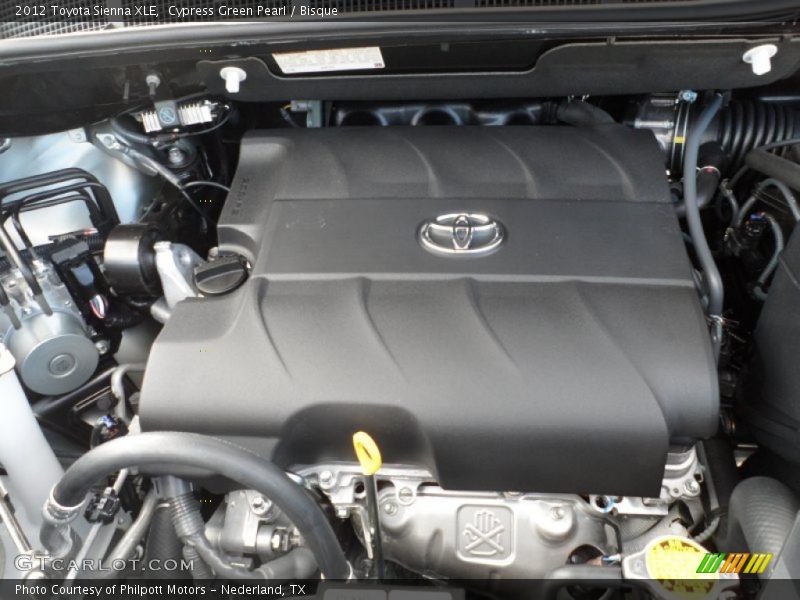 Cypress Green Pearl / Bisque 2012 Toyota Sienna XLE
