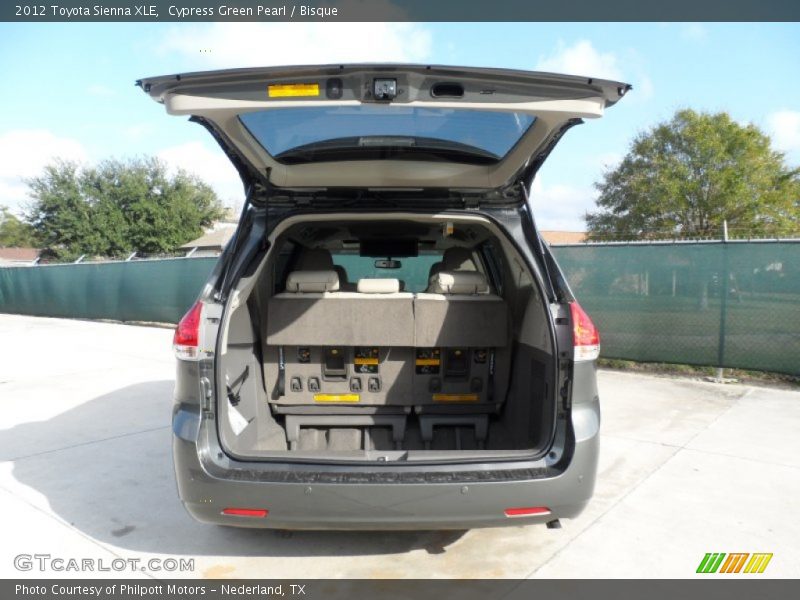 Cypress Green Pearl / Bisque 2012 Toyota Sienna XLE