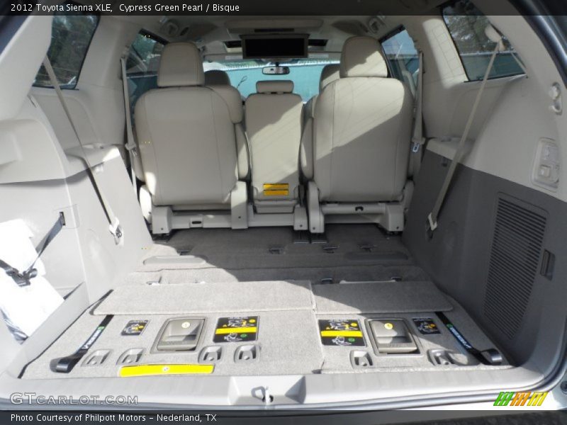Cypress Green Pearl / Bisque 2012 Toyota Sienna XLE