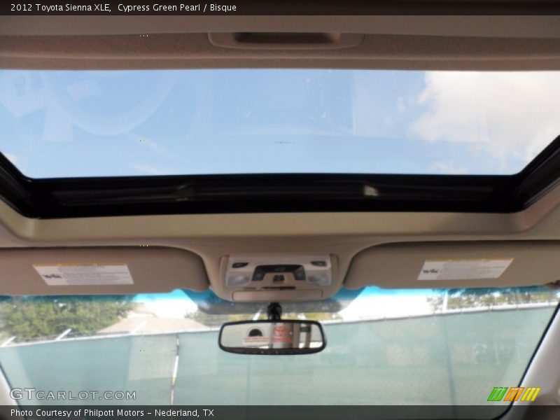 Cypress Green Pearl / Bisque 2012 Toyota Sienna XLE