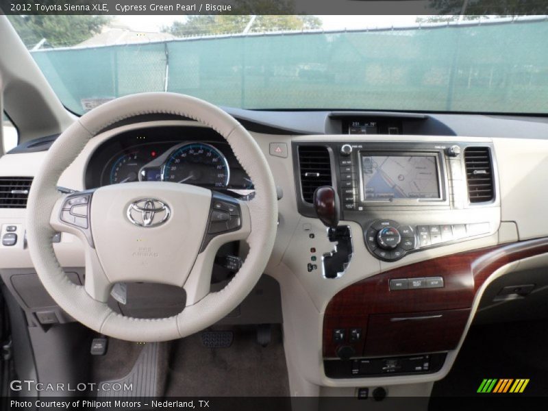 Dashboard of 2012 Sienna XLE