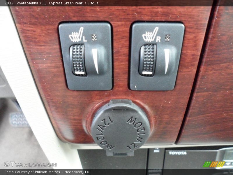 Heated seat controls - 2012 Toyota Sienna XLE