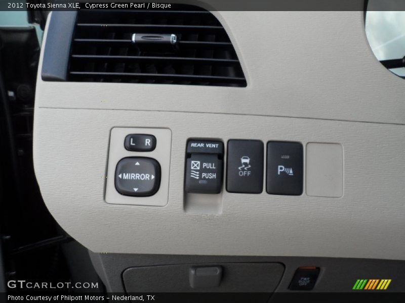 Cypress Green Pearl / Bisque 2012 Toyota Sienna XLE
