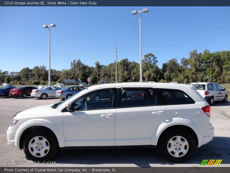 Stone White / Dark Slate Gray 2010 Dodge Journey SE
