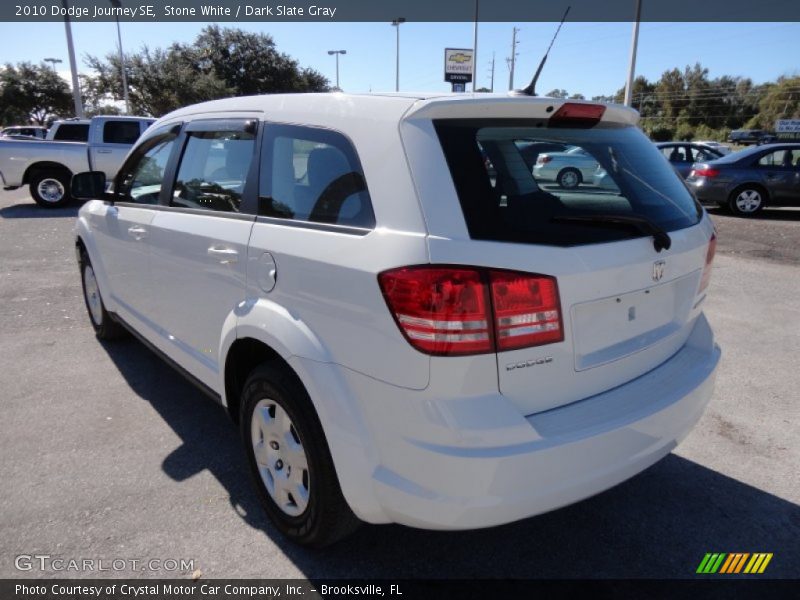 Stone White / Dark Slate Gray 2010 Dodge Journey SE