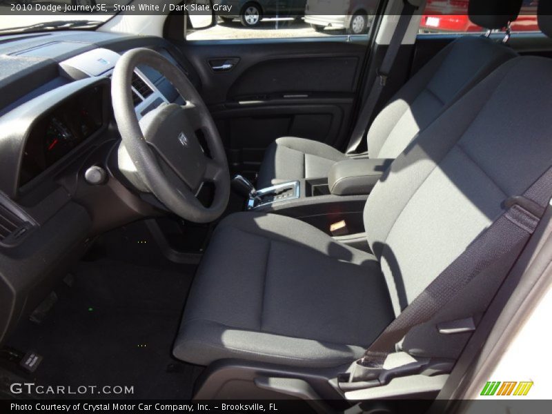 Stone White / Dark Slate Gray 2010 Dodge Journey SE