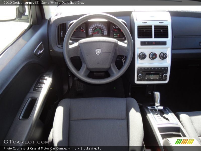 Stone White / Dark Slate Gray 2010 Dodge Journey SE