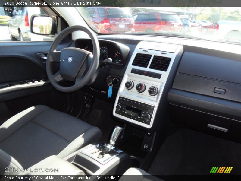 Stone White / Dark Slate Gray 2010 Dodge Journey SE