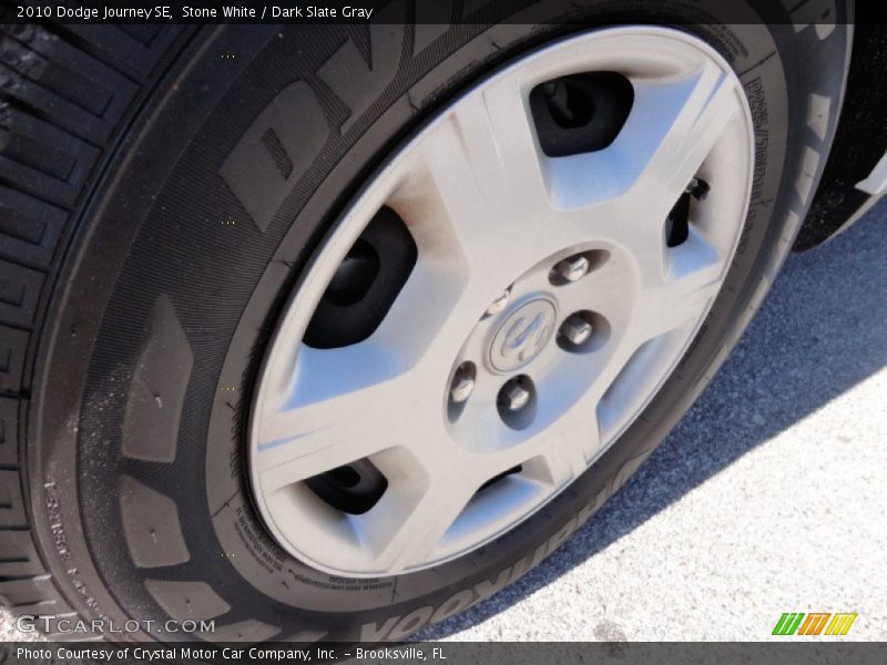 Stone White / Dark Slate Gray 2010 Dodge Journey SE