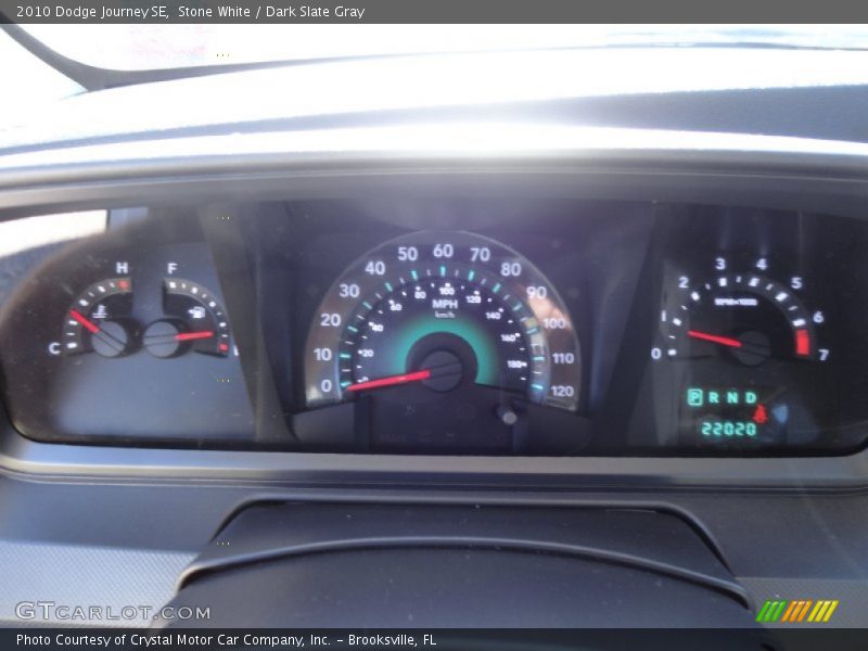 Stone White / Dark Slate Gray 2010 Dodge Journey SE
