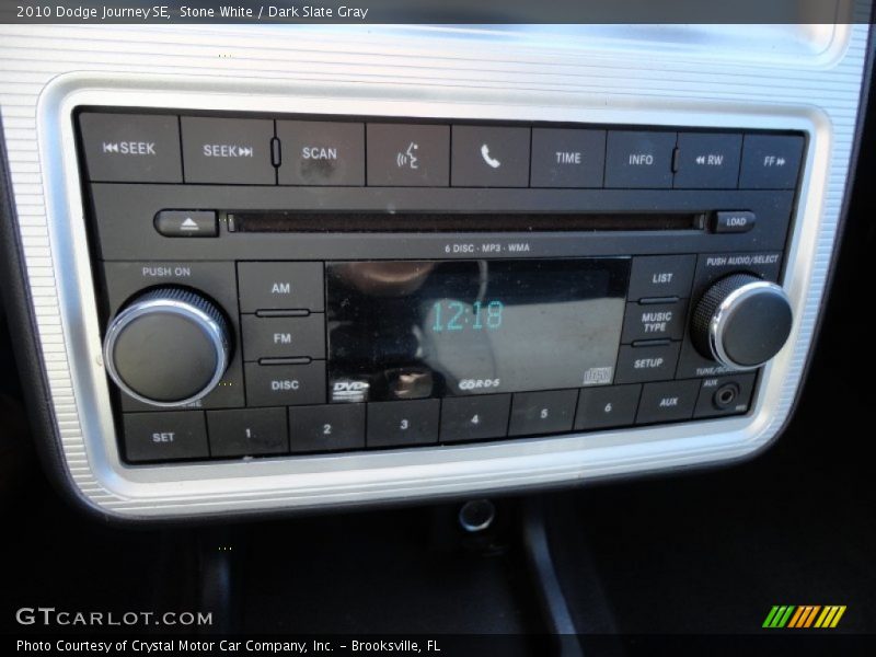 Stone White / Dark Slate Gray 2010 Dodge Journey SE