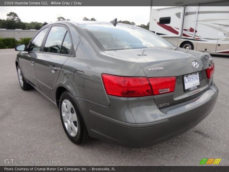 Willow Gray / Gray 2009 Hyundai Sonata GLS