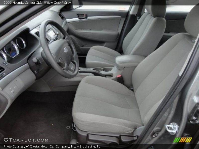 Willow Gray / Gray 2009 Hyundai Sonata GLS