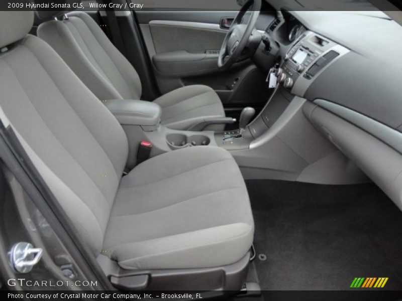 Willow Gray / Gray 2009 Hyundai Sonata GLS