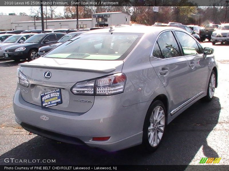 Silver Opal Mica / Parchment 2010 Lexus HS 250h Hybrid Premium