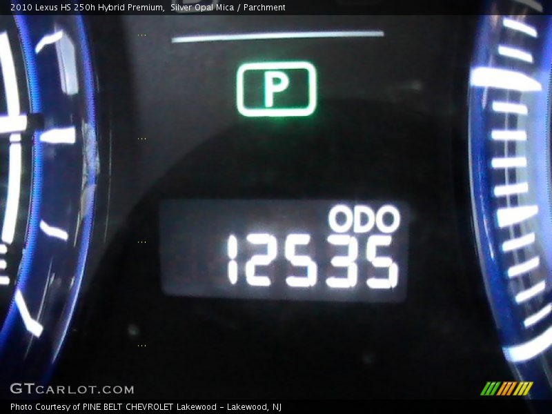 Silver Opal Mica / Parchment 2010 Lexus HS 250h Hybrid Premium