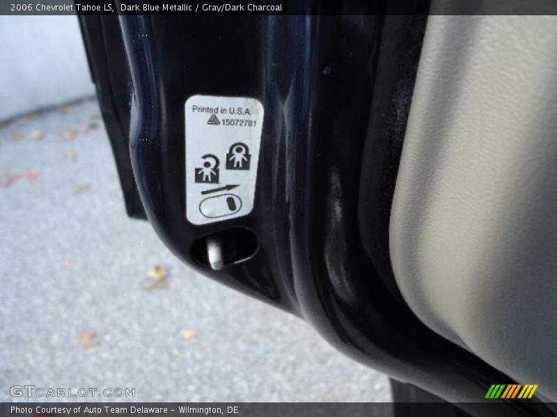 Dark Blue Metallic / Gray/Dark Charcoal 2006 Chevrolet Tahoe LS