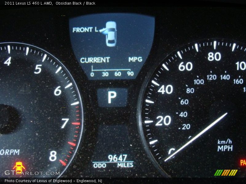 Obsidian Black / Black 2011 Lexus LS 460 L AWD