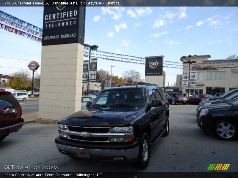 Dark Blue Metallic / Gray/Dark Charcoal 2006 Chevrolet Tahoe LS