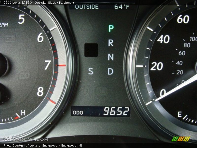 Obsidian Black / Parchment 2011 Lexus ES 350