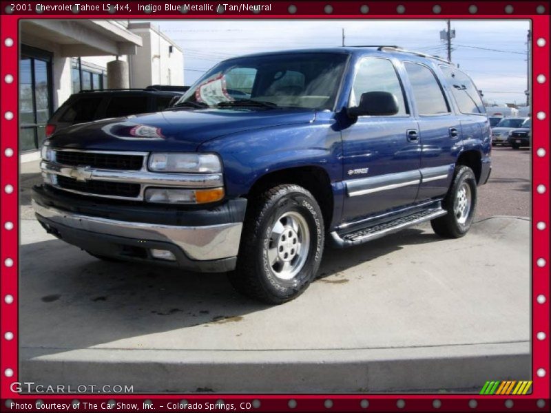 Indigo Blue Metallic / Tan/Neutral 2001 Chevrolet Tahoe LS 4x4