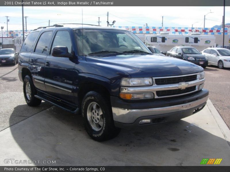 Indigo Blue Metallic / Tan/Neutral 2001 Chevrolet Tahoe LS 4x4