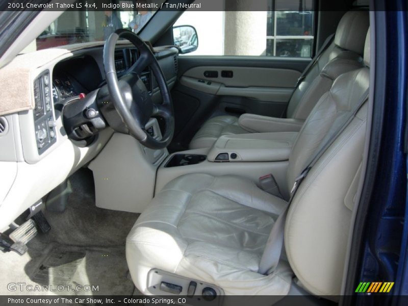 Indigo Blue Metallic / Tan/Neutral 2001 Chevrolet Tahoe LS 4x4