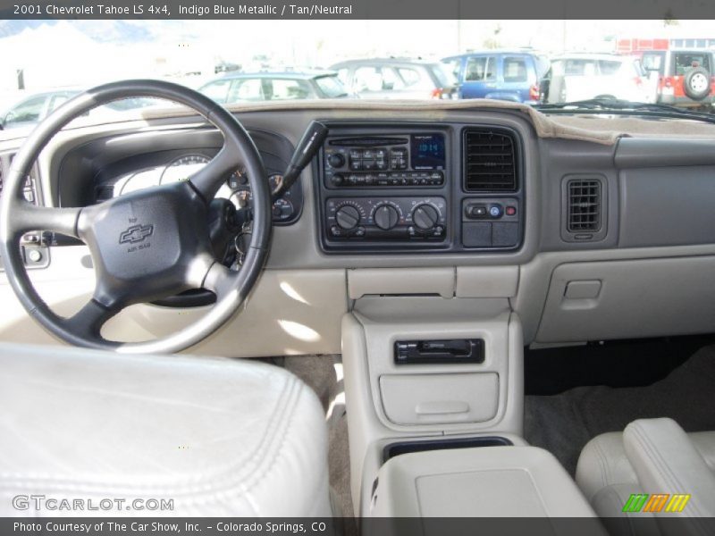 Indigo Blue Metallic / Tan/Neutral 2001 Chevrolet Tahoe LS 4x4