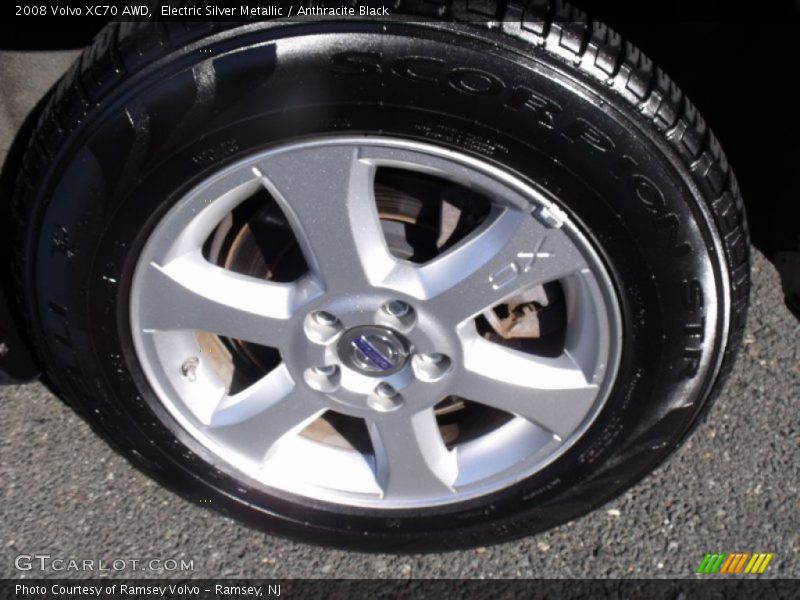 Electric Silver Metallic / Anthracite Black 2008 Volvo XC70 AWD
